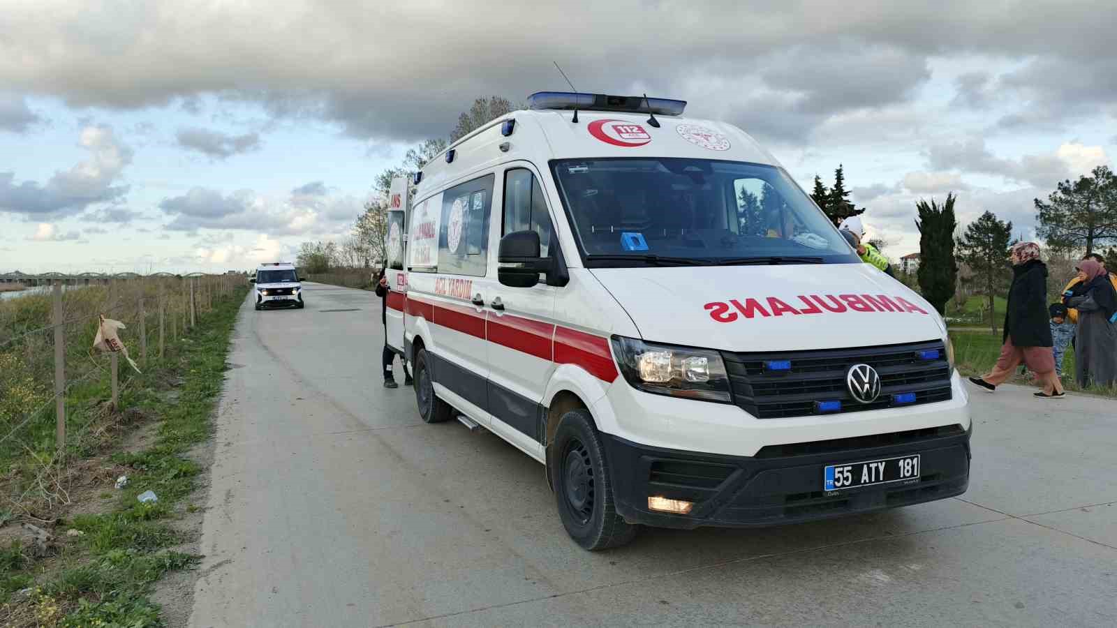 Bafra&rsquo;da motosiklet kazası: 1 yaralı
