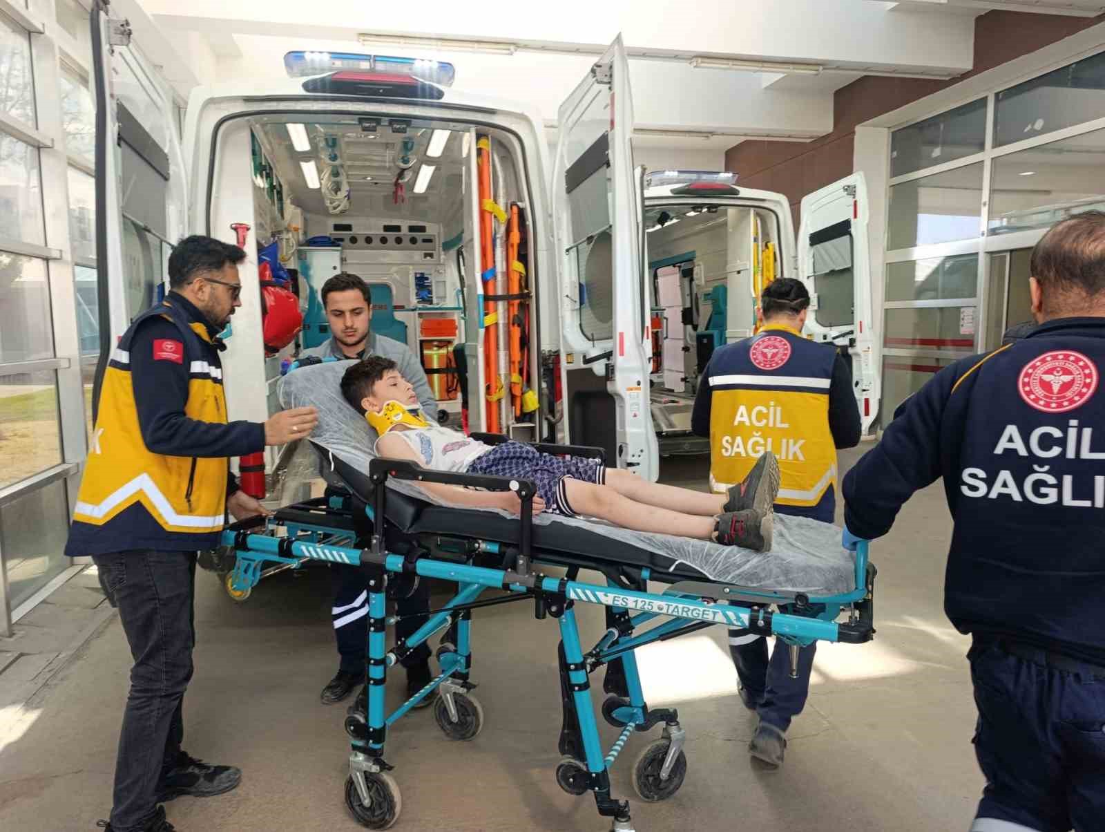 Motosikletin çarptığı bisikletli çocuk yaralandı