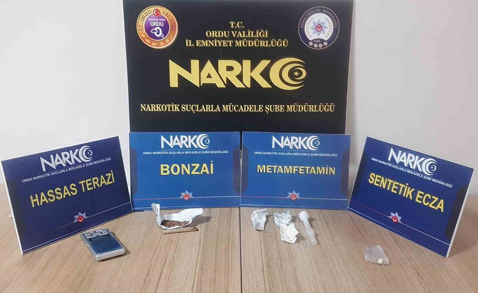 Ordu&rsquo;da uyuşturucu operasyonlarında 3 tutuklama

