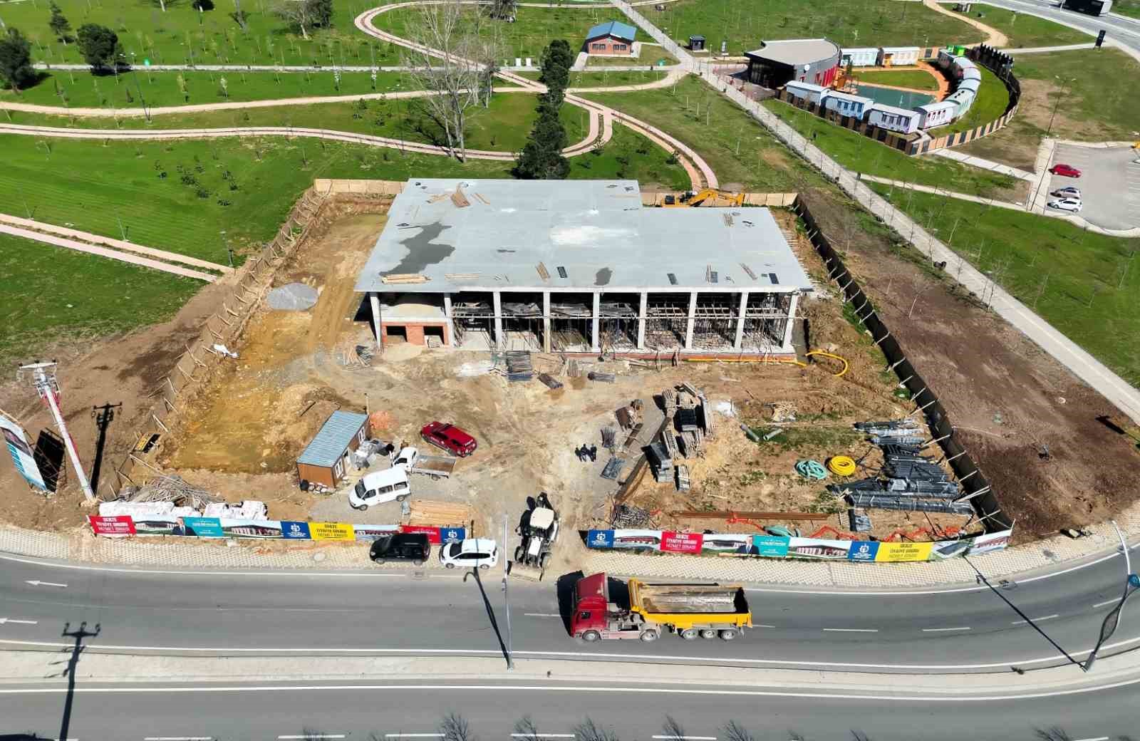 Gebze&rsquo;de yeni itfaiye binasında &ccedil;alışmalar y&uuml;zde 60&rsquo;a ulaştı
