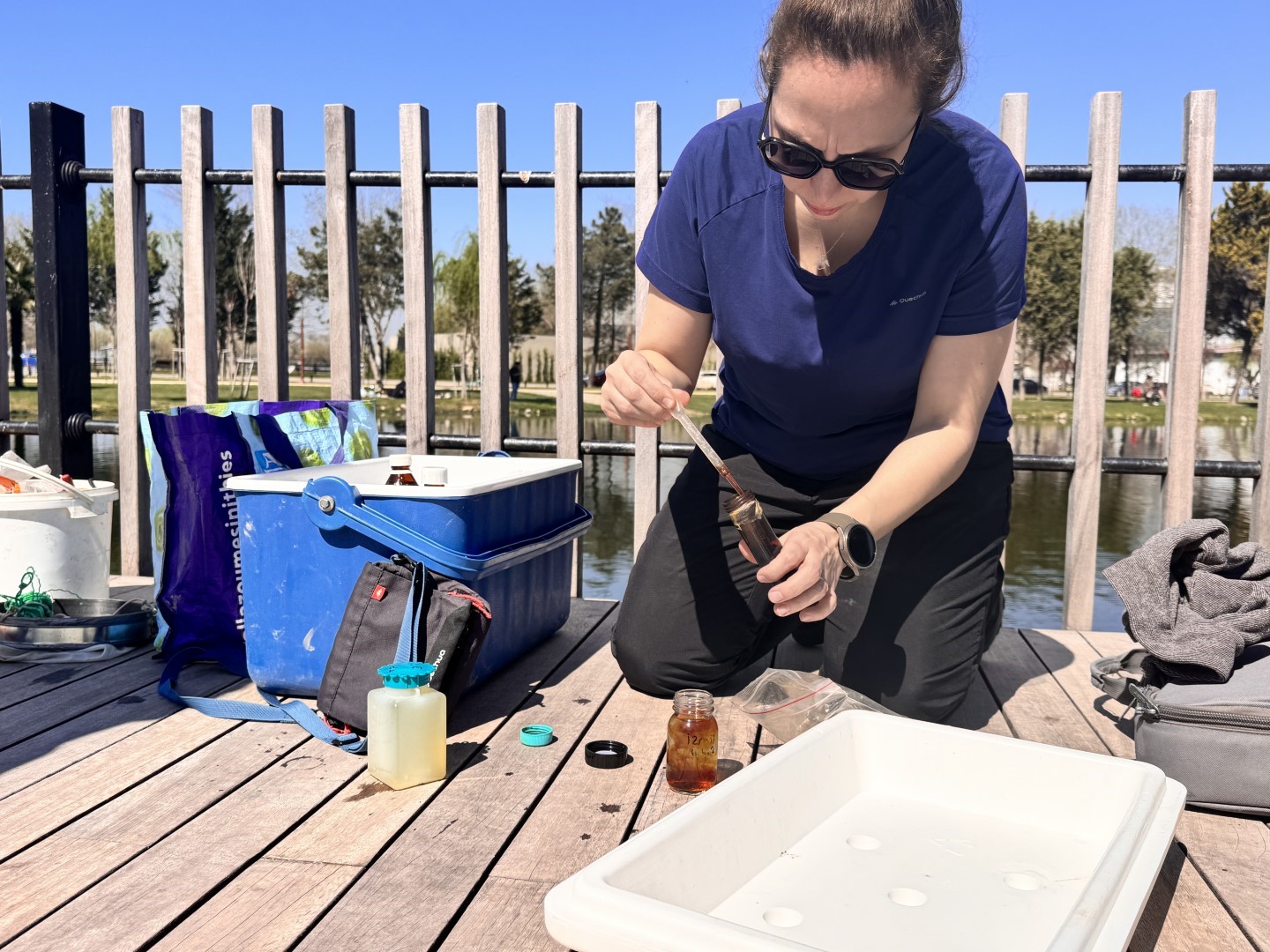 İzmit Millet Bah&ccedil;esi g&ouml;letinde bilimsel iyileştirme &ccedil;alışması başladı
