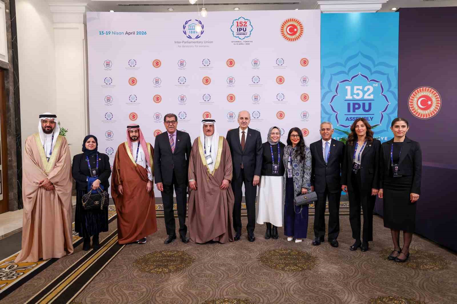 TBMM Başkanı Kurtulmuş, Bahreyn Temsilciler Meclisi Başkanı Al Musalam ile görüştü