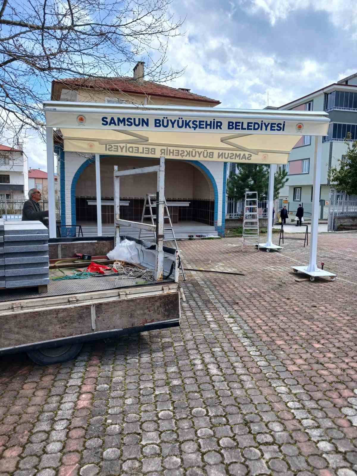 Tente hizmeti mahalleliyi memnun etti