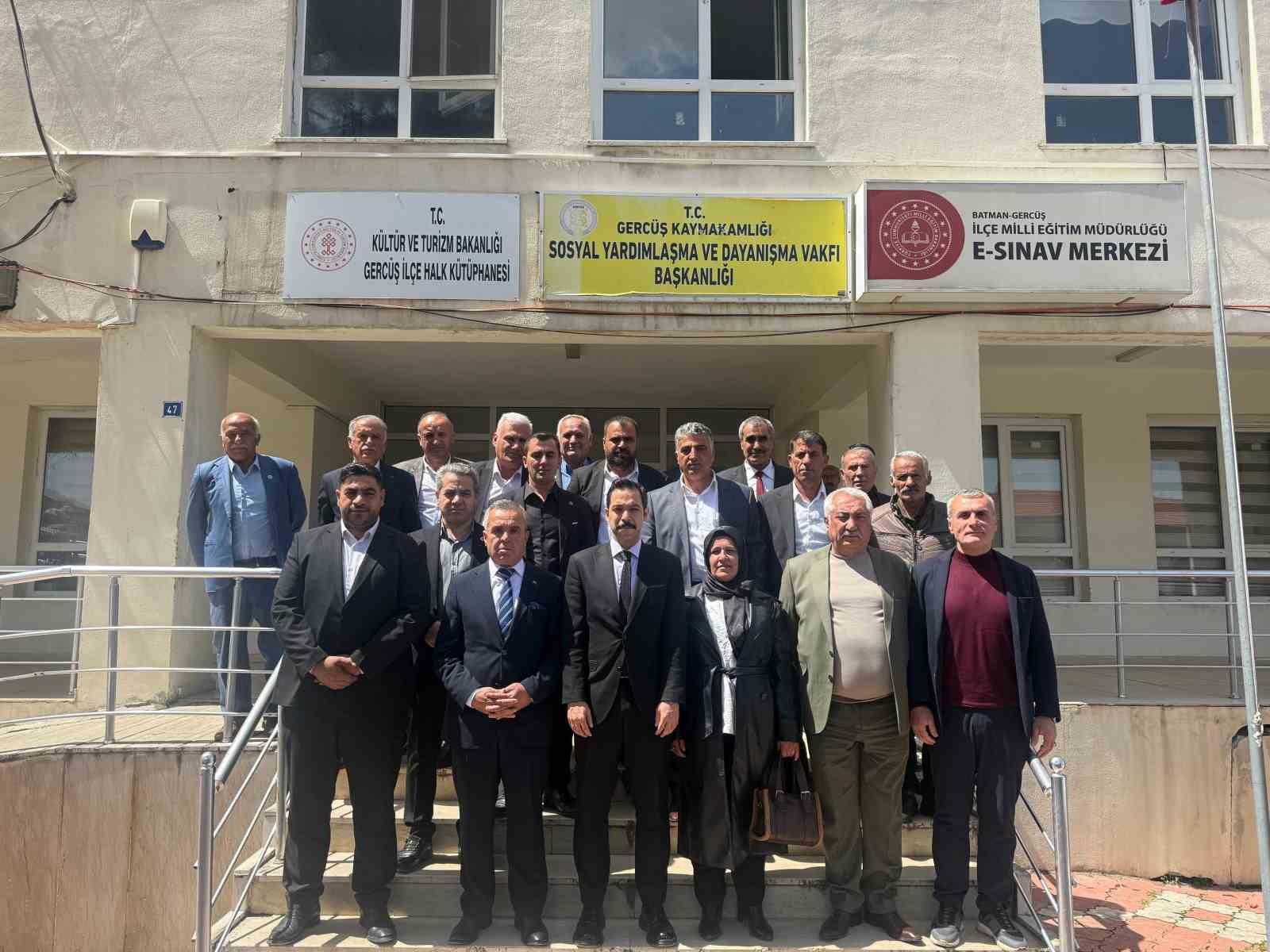 Gerc&uuml;ş&rsquo;te muhtarlar Kaymakam Uzun ile bir araya geldi
