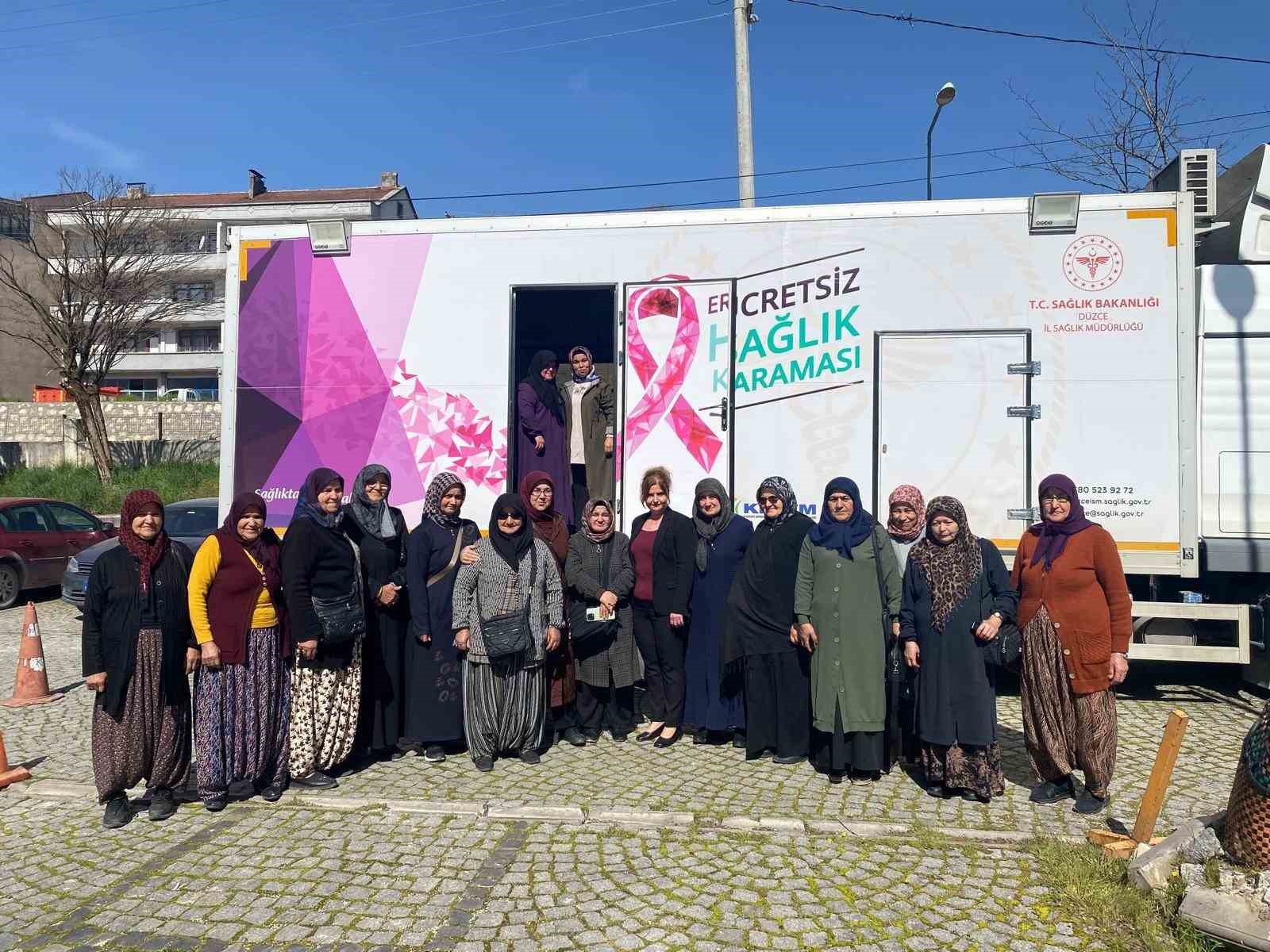 Yığılca’da kanser taraması vatandaşın ayağına geldi