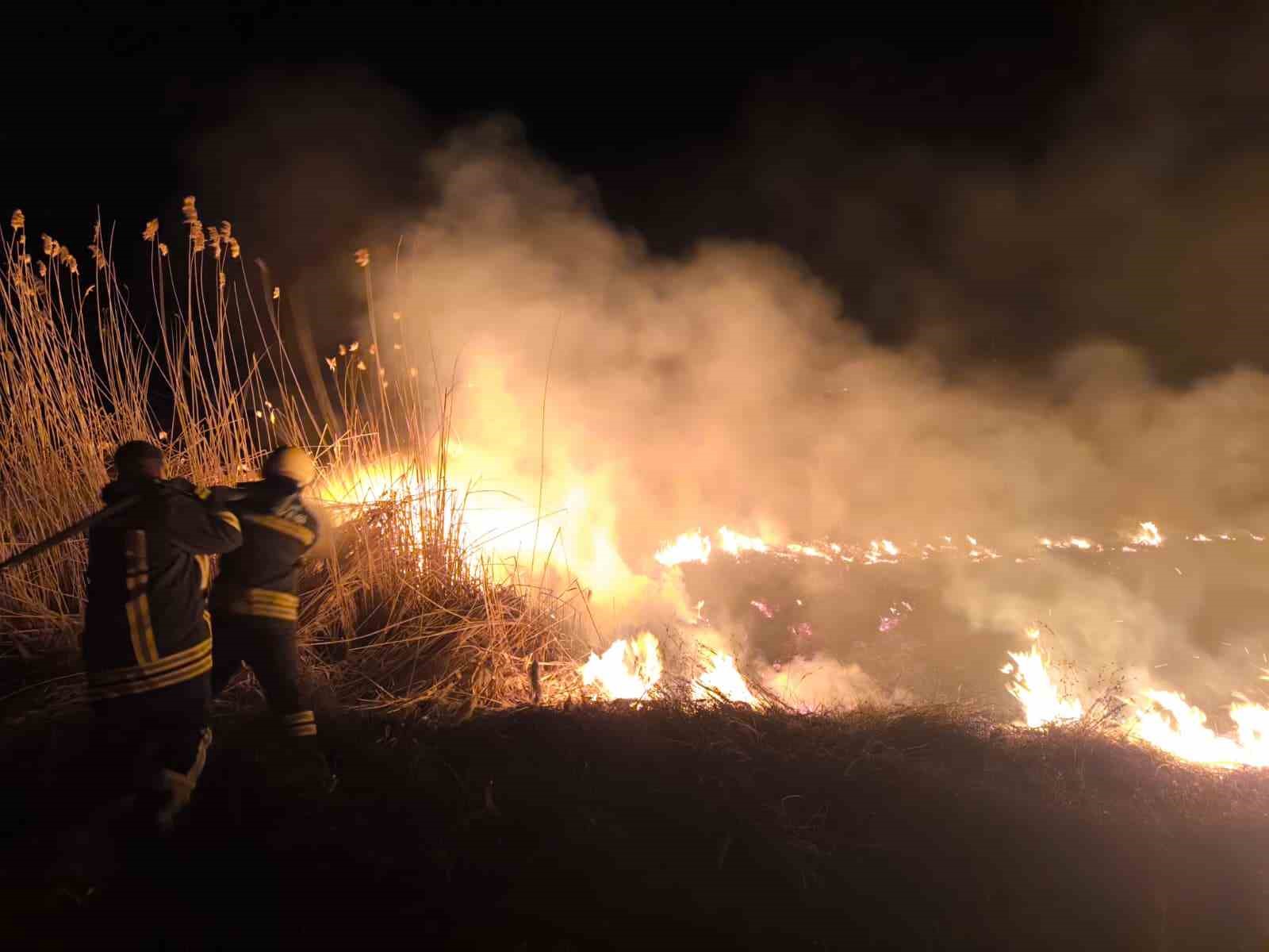 Erzincan’da anız yangını korkuttu