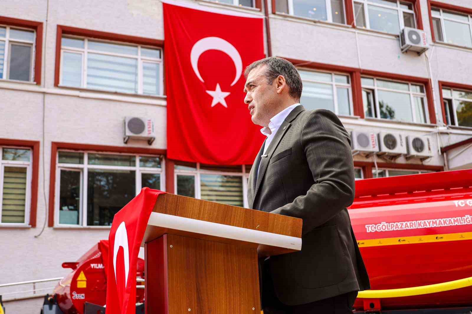 Bilecik&rsquo;te 31 adet yangın s&ouml;nd&uuml;rme tankeri k&ouml;ylere dağıtıldı
