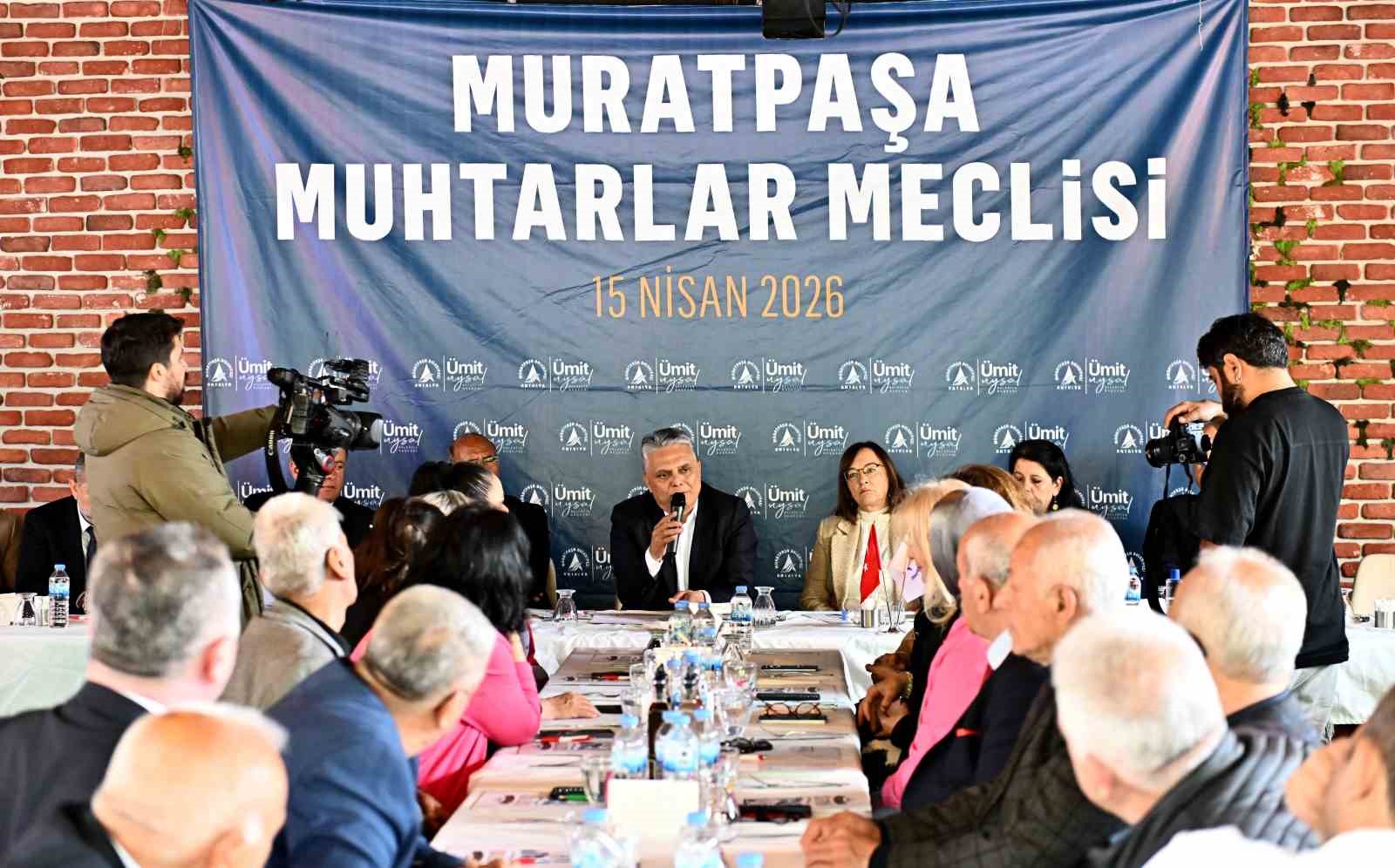 Muratpaşa Muhtarlar Meclisi toplandı