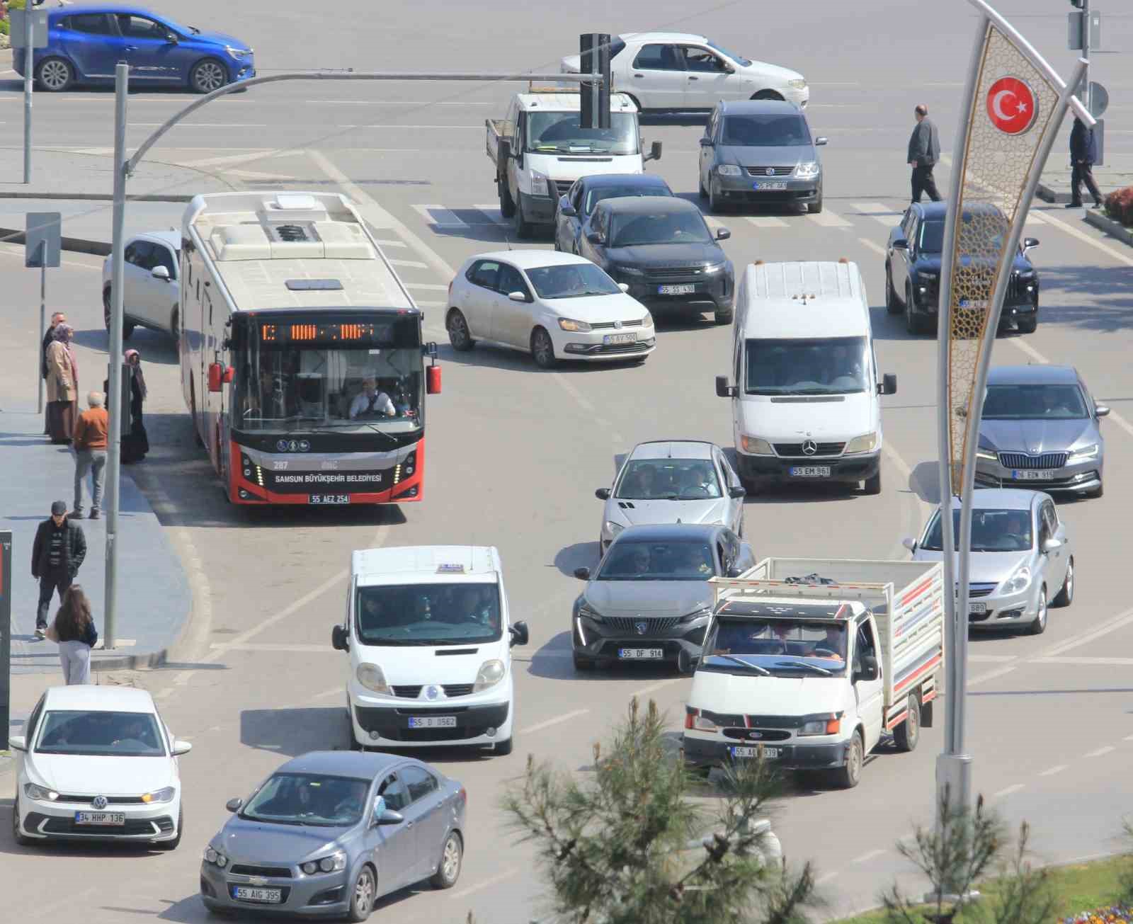 Samsun&rsquo;da taşıt sayısı 543 bin 967&rsquo;ye ulaştı
