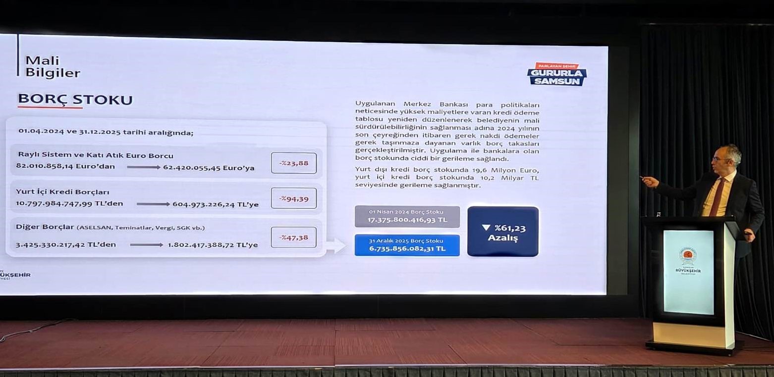 Perçin: "Borç stokumuz 17 milyardan 6,7 milyara düştü"