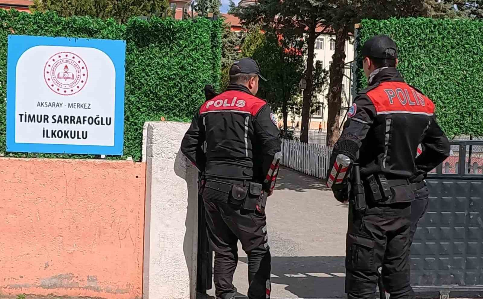 Aksaray&rsquo;da okullar polisin g&ouml;zetiminde
