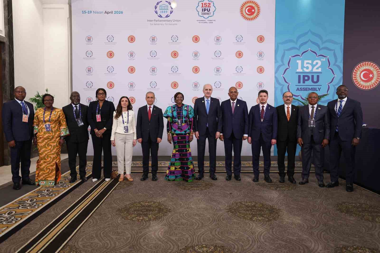 TBMM Başkanı Kurtulmuş, Fildişi Sahili Senatosu Başkanı Camara ve Ulusal Meclisi Başkanı Achi ile görüştü