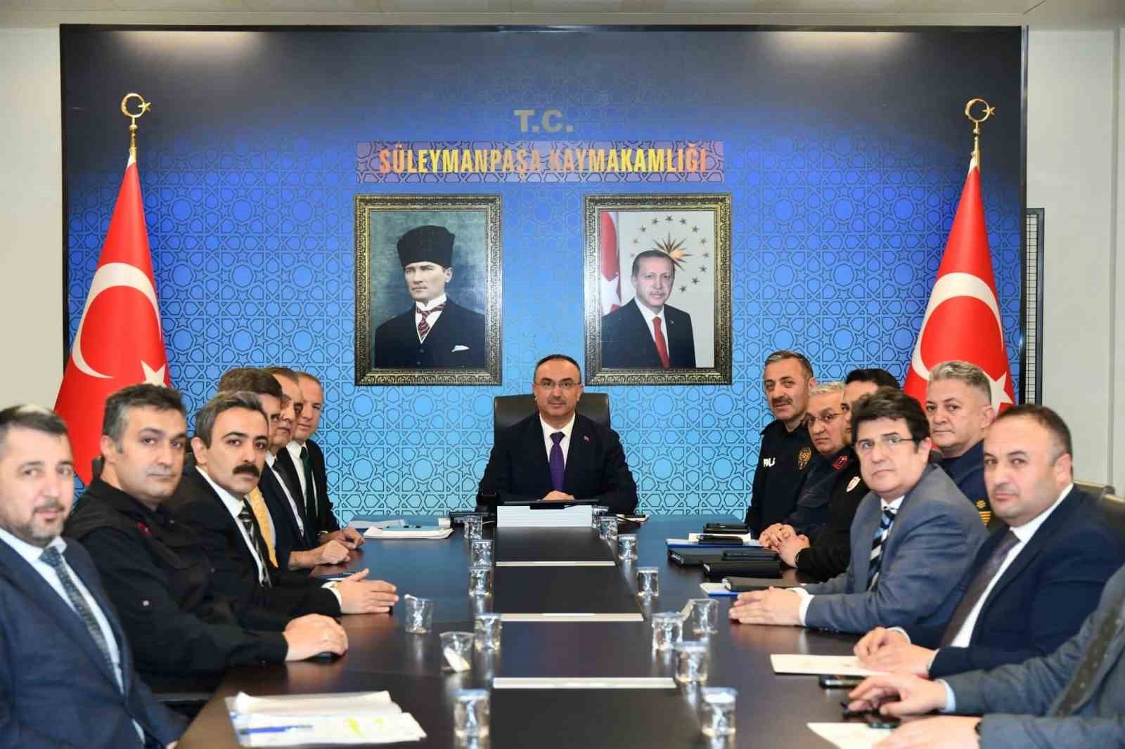 Tekirdağ’da "Plajlarda Yaz Tedbirleri" toplantısı gerçekleştirildi