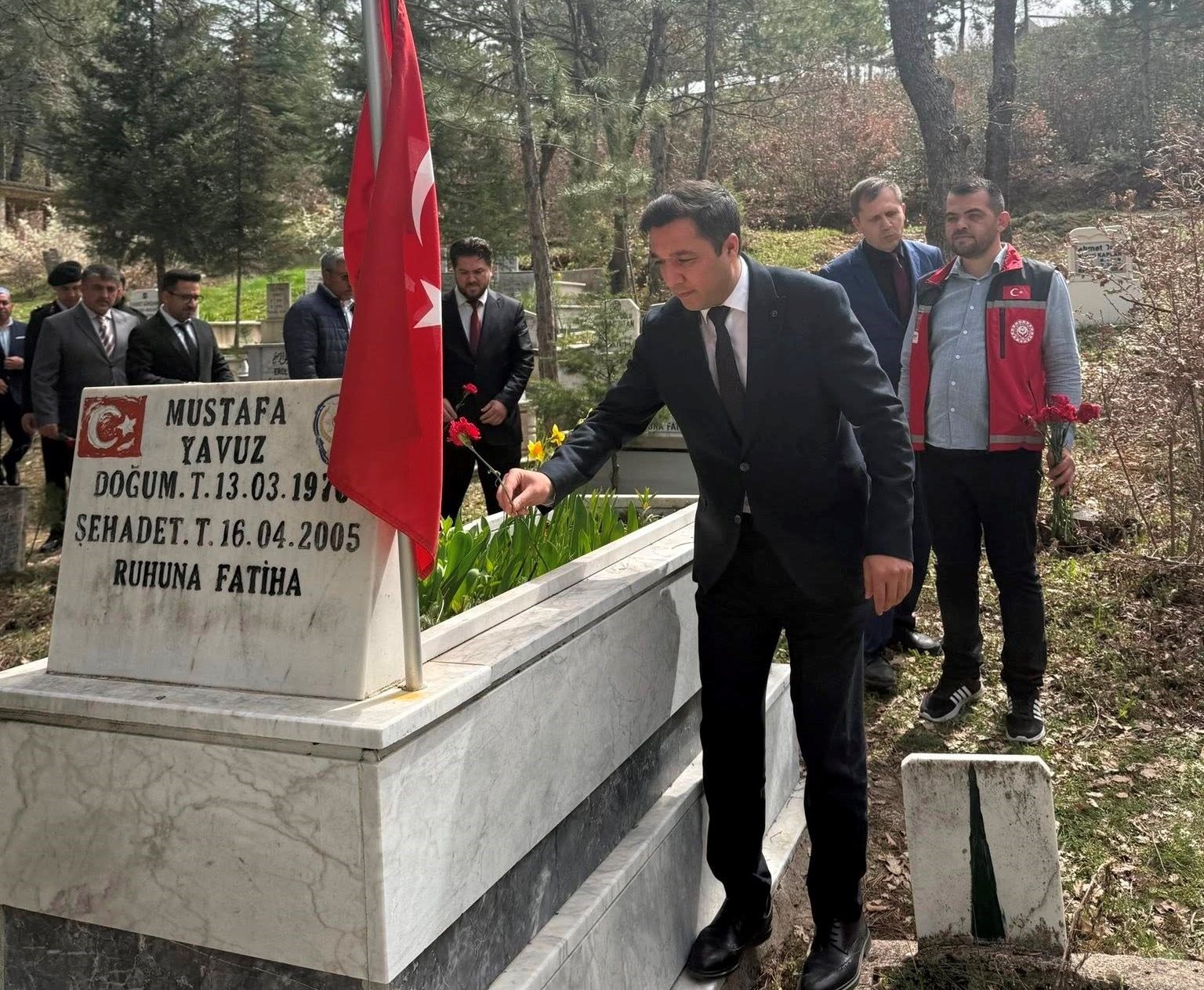 Şehit Polis Memuru Mustafa Yavuz mezarı başında anıldı
