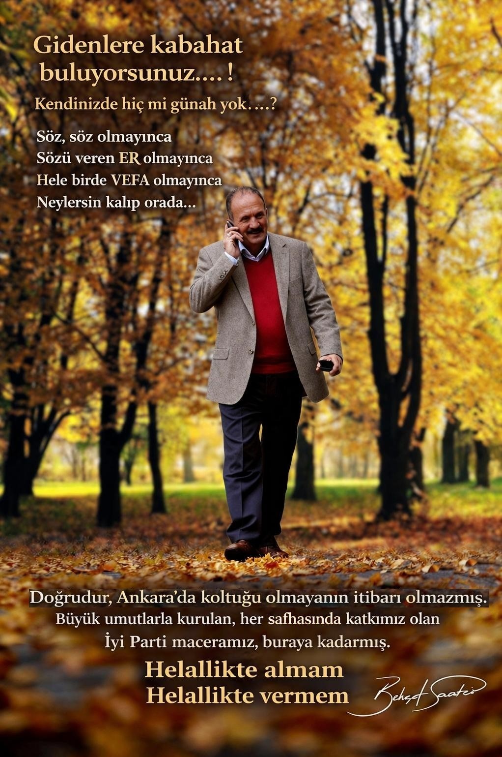 Fethiye&rsquo;nin eski Belediye Başkanı Saatcı, İYİ Parti&rsquo;den istifa etti
