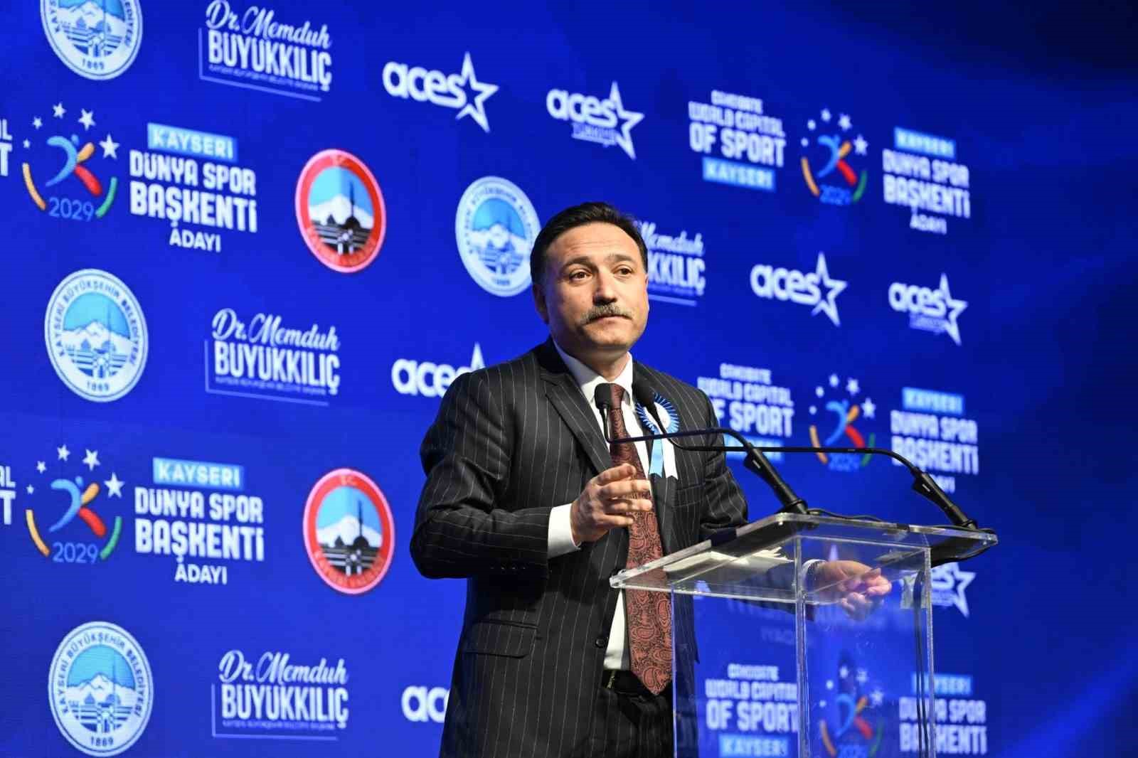 ACES Y&ouml;netim Kurulu Başkanı Lupatelli: "2029 D&uuml;nya Spor Başkenti y&uuml;zde 99.5 Kayseri olacak"
