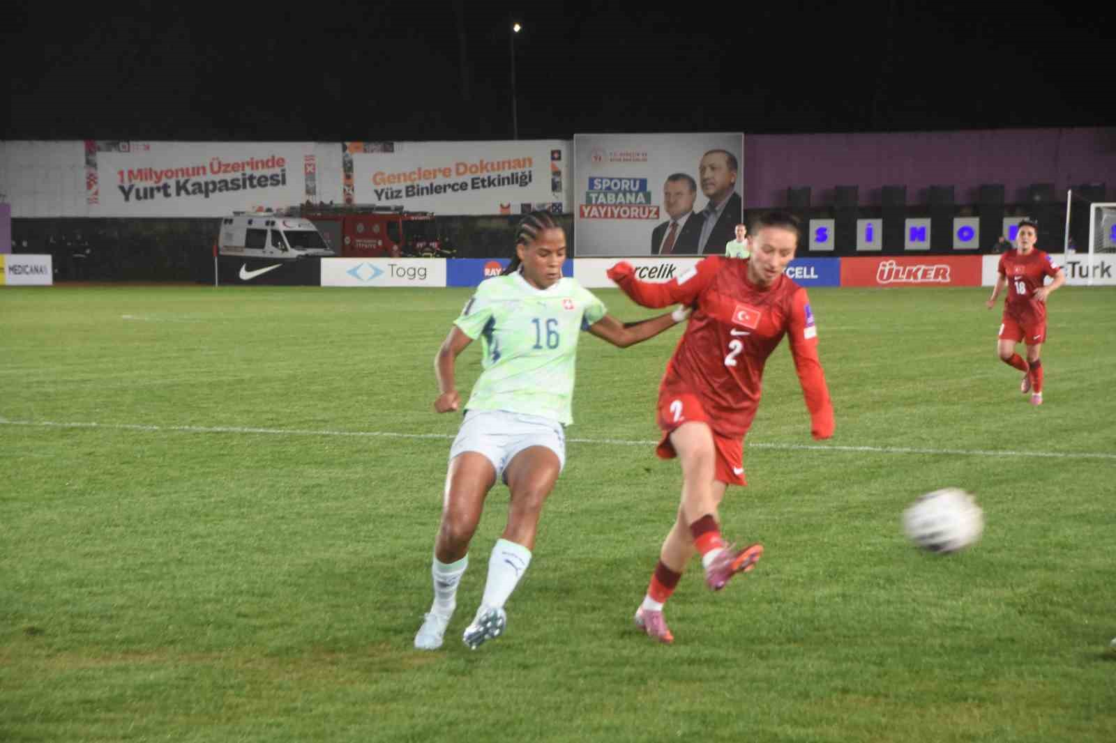 2027 FIFA Kadınlar D&uuml;nya Kupası Avrupa Elemeleri: T&uuml;rkiye: 0 - İsvi&ccedil;re: 0 (İlk yarı)
