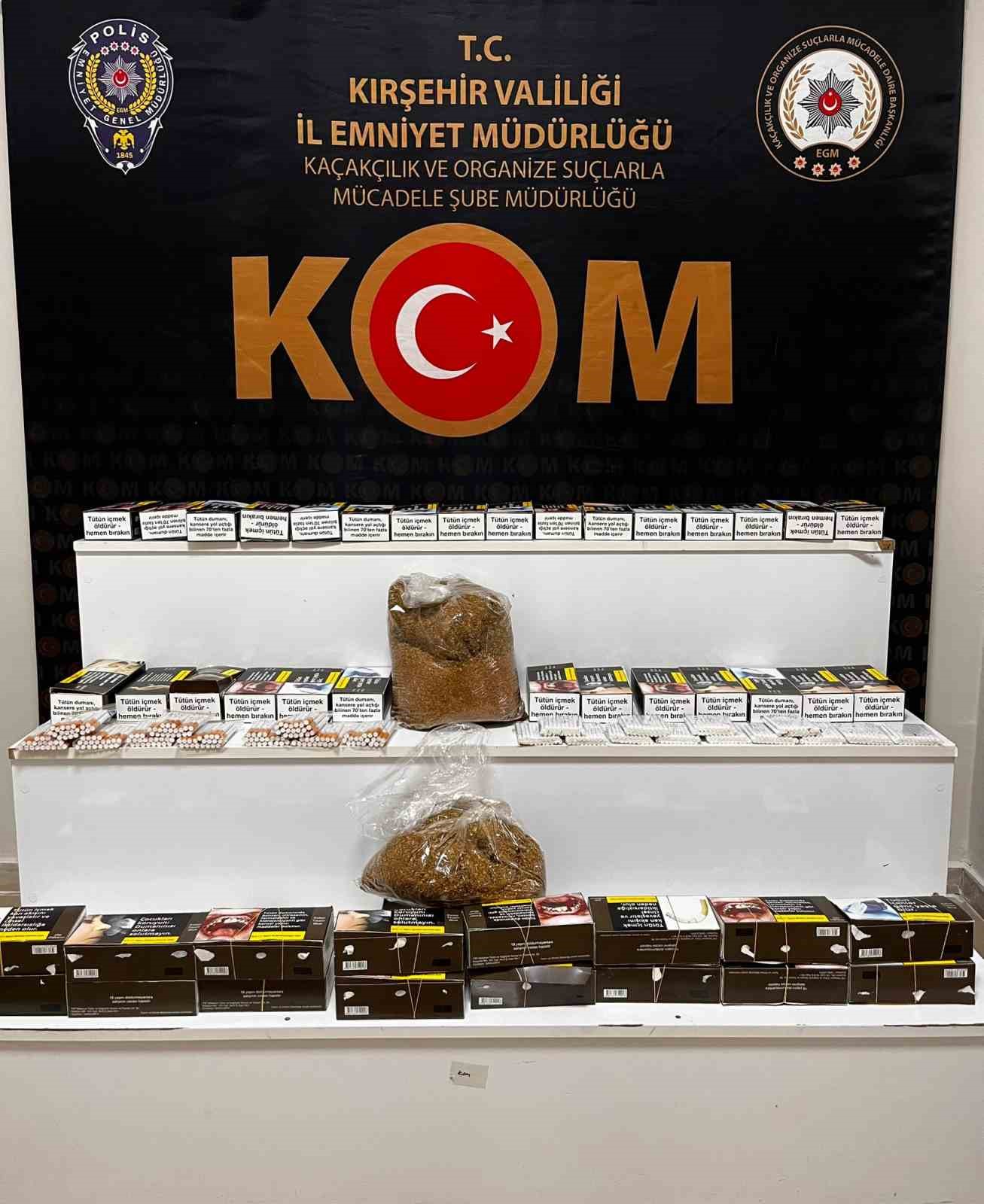 İş yerine yapılan operasyonda 12 bin adet dolu makaron bulundu