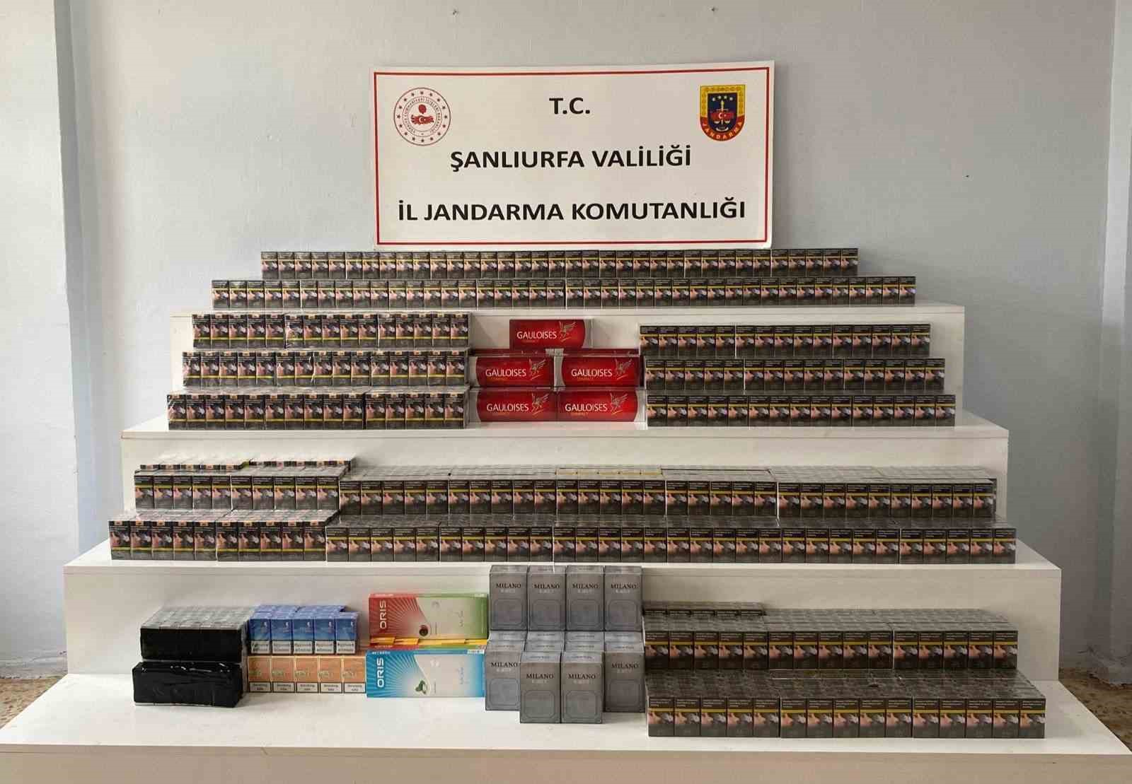 Viranşehir’de 4 bin 900 paket kaçak sigara ele geçirildi