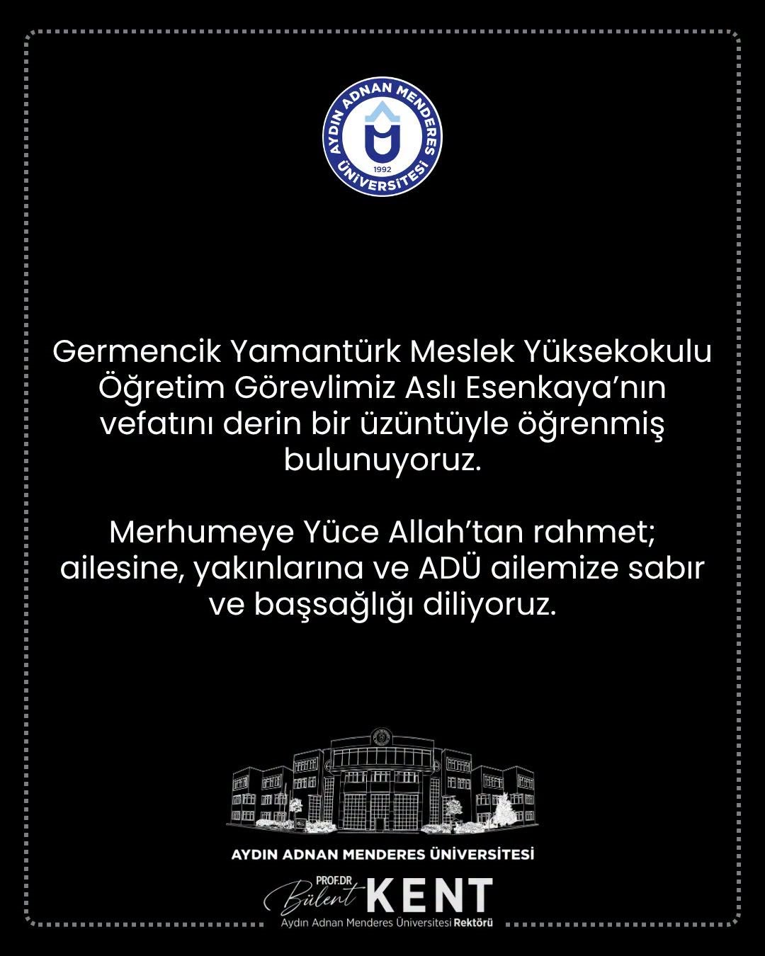 AD&Uuml;&rsquo;l&uuml; akademisyen hayatını kaybetti
