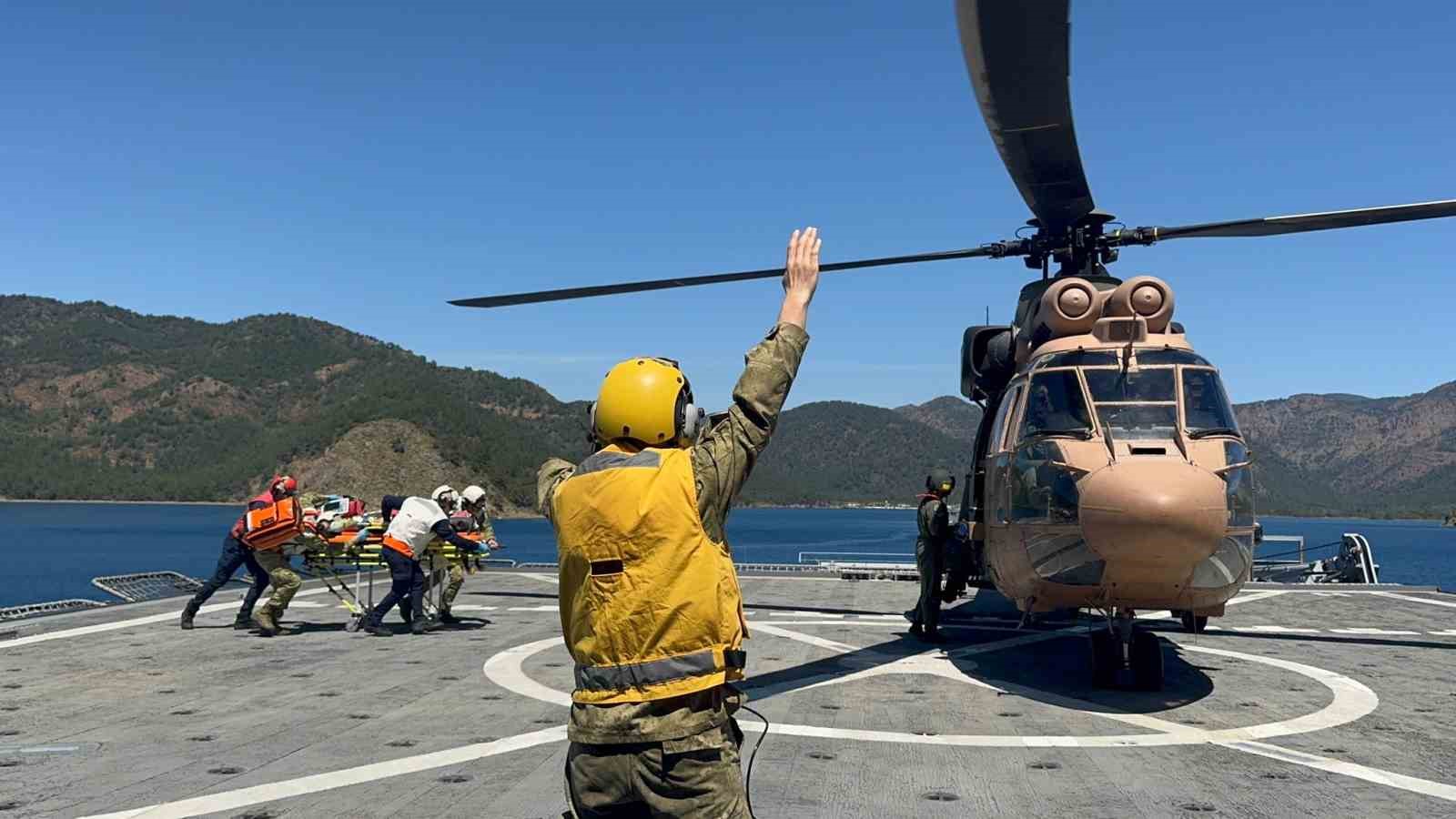 Marmaris açıklarında nefes kesen tatbikat: 22 ülkeden katılım