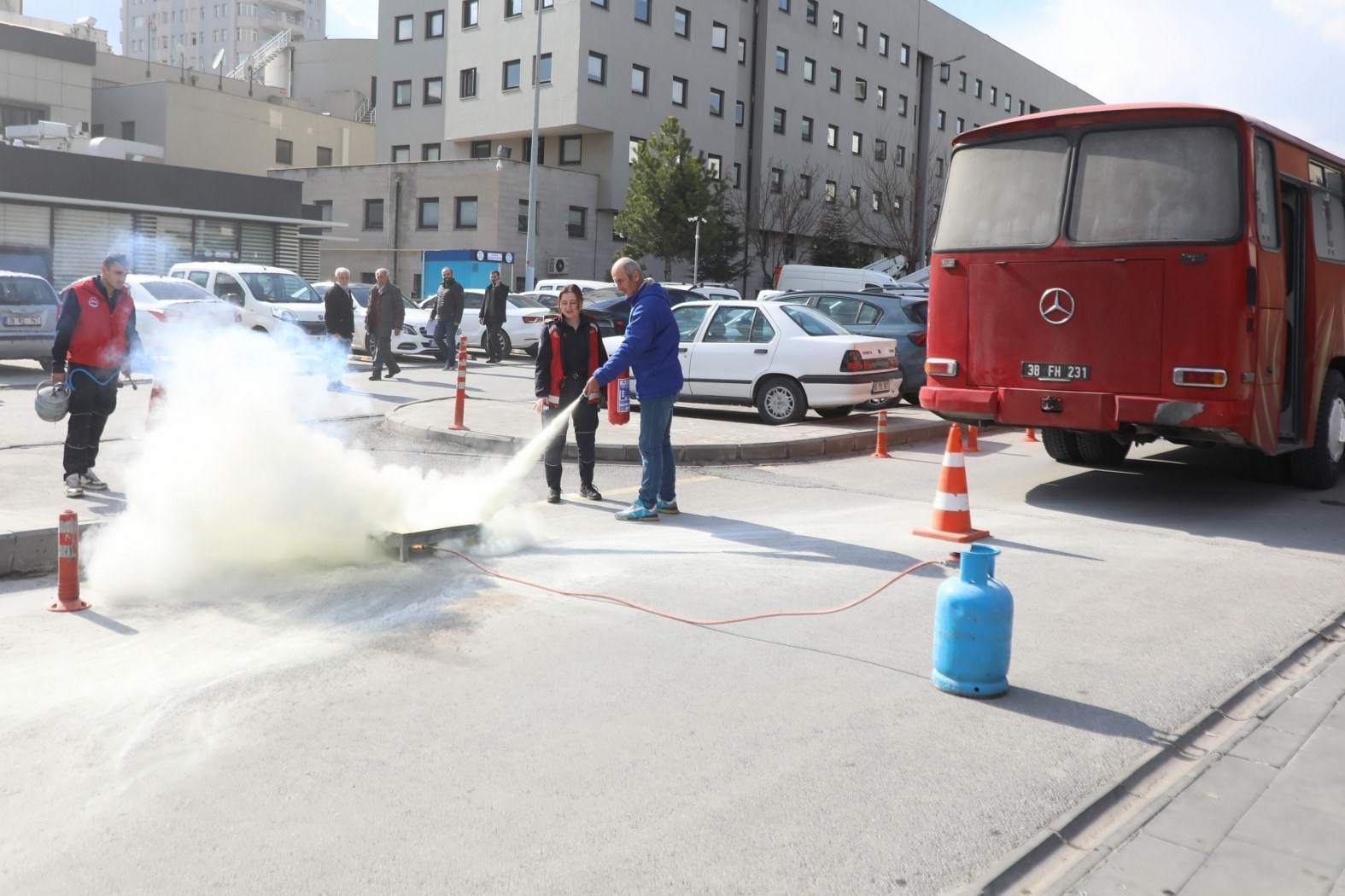 Melikgazi personeli yangınlara karşı bilgilendirildi
