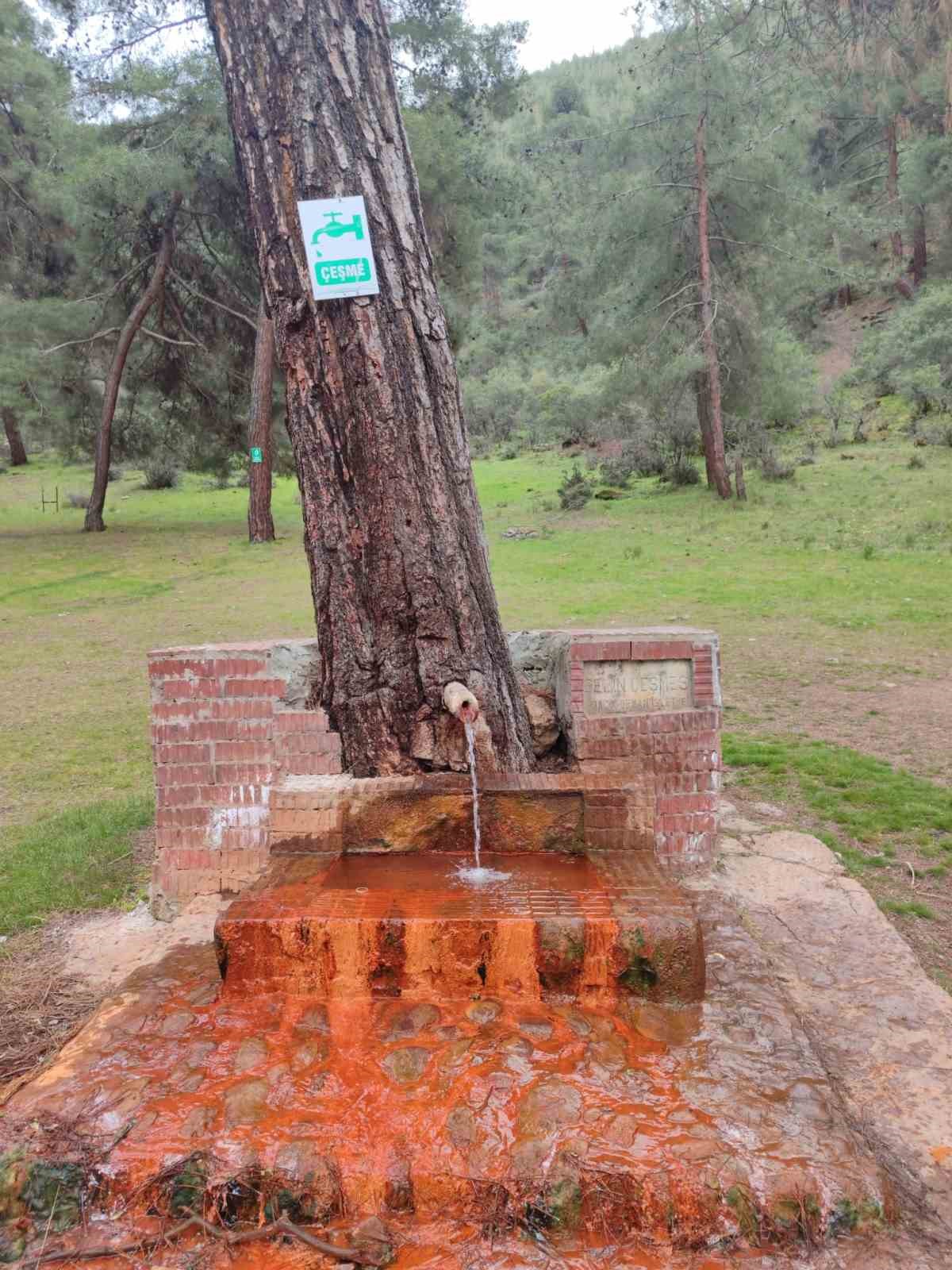 Çeşmeden maden suyu içmek isteyen vatandaşlar Laçin’e geliyor