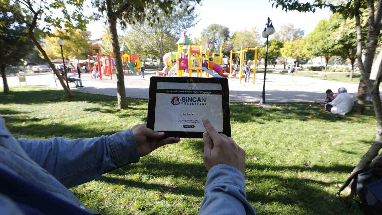 Sincan parklarında ücretsiz Wi-Fi hizmet saati güncellendi