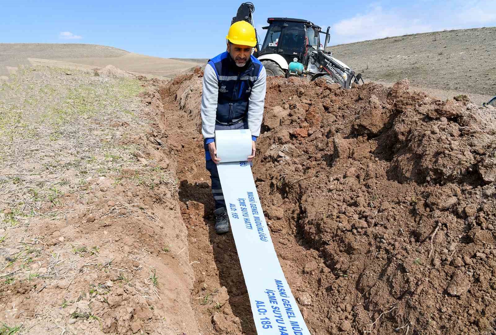 Arguvan G&uuml;m&uuml;şl&uuml;&rsquo;ye bin 500 metrelik i&ccedil;me suyu hattı
