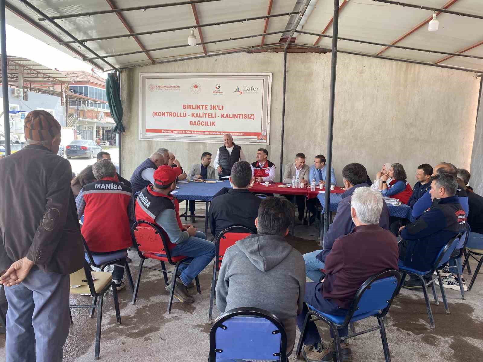 Alaşehir&rsquo;de "3K Bağcılık" ile kalıntısız &uuml;retim başladı
