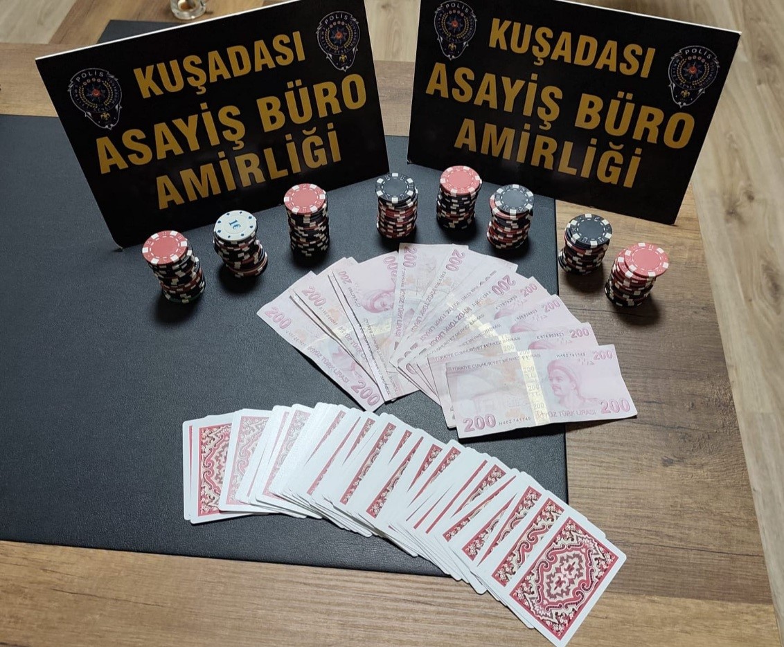 Kuşadası’nda ’kumar’ baskını