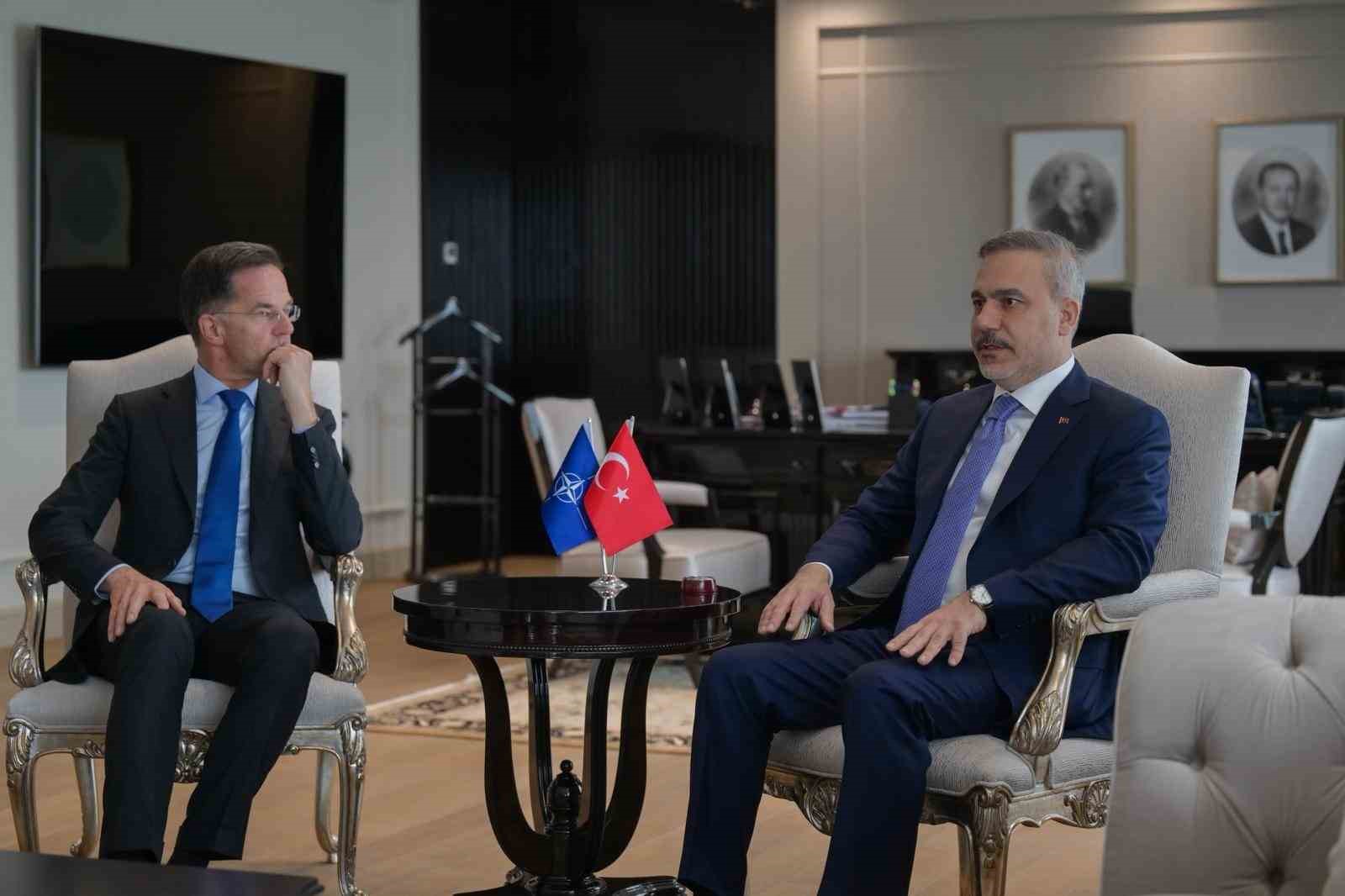 Bakan Fidan, NATO Genel Sekreteri Rutte ile g&ouml;r&uuml;şt&uuml;

