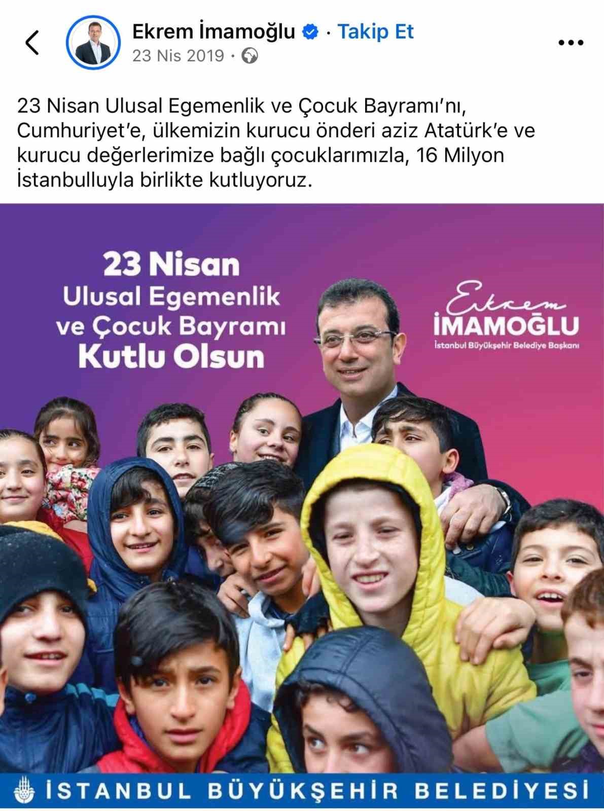 CHP&rsquo;nin 23 Nisan tanıtımıyla ilgili Atat&uuml;rk tepkisine cevap: "&Ccedil;ifte standart"
