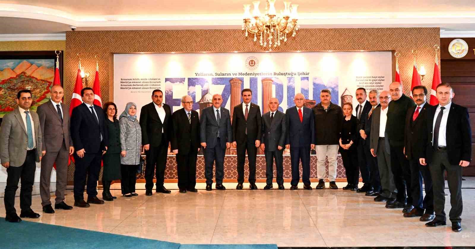 Erzurum Kent Konseyi’nden Vali Aydın Baruş’a ziyaret