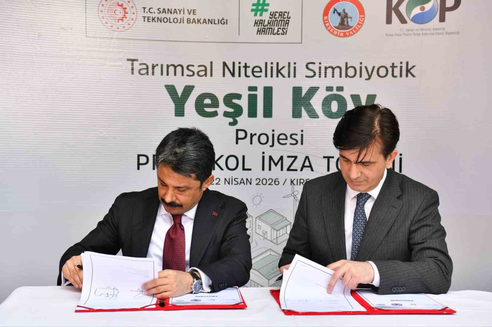 KOP destekli ’Yeşil Köy’ projesi için imzalar atıldı