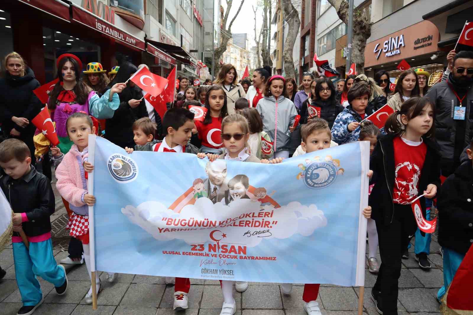 Kartal’da Ulusal Egemenlik ve Çocuk Bayramı coşkuyla kutlandı
