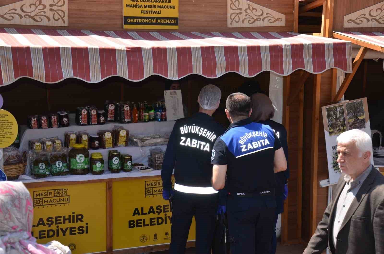 Gastronomi panayırında denetim