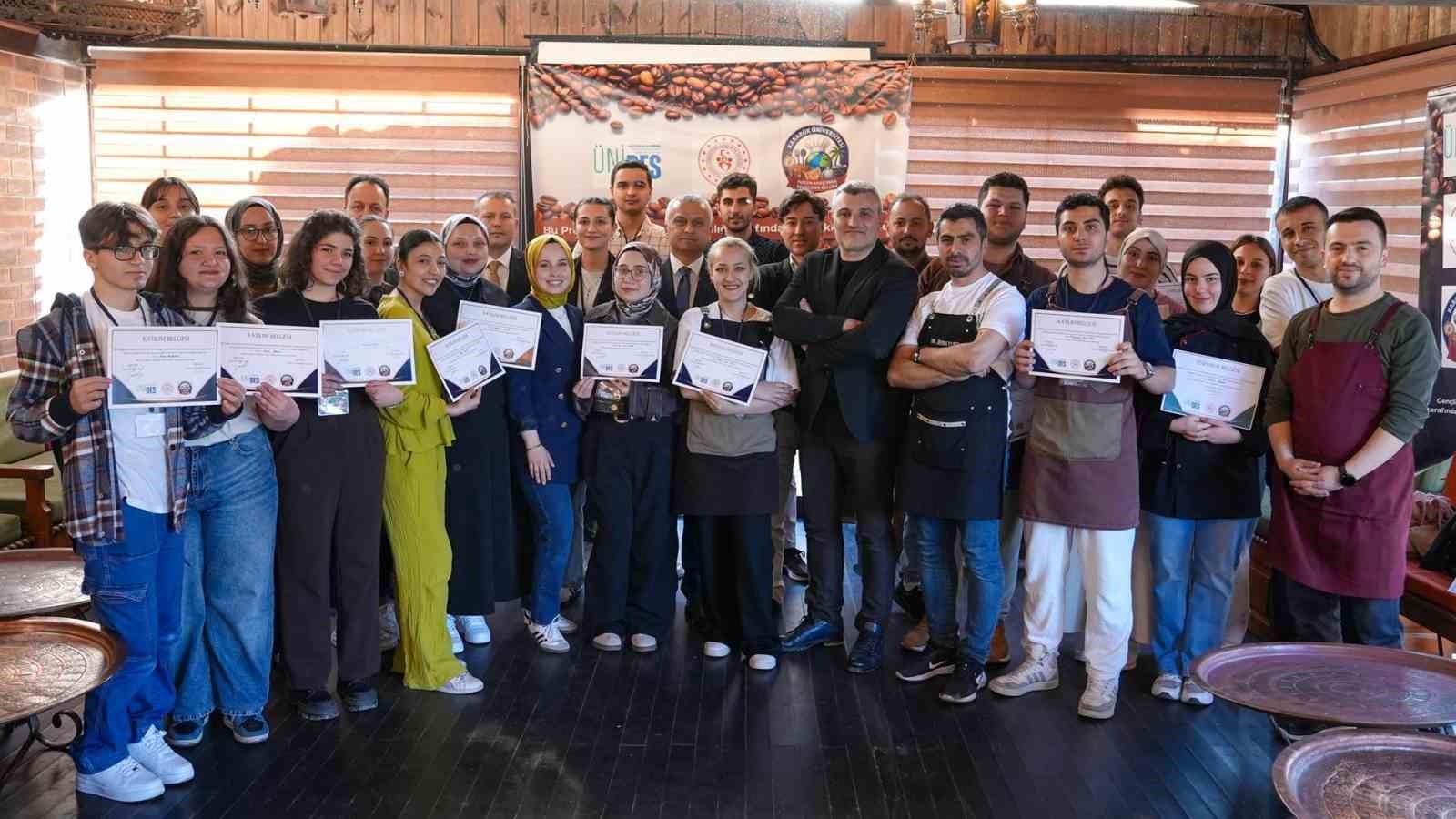 KB&Uuml;&rsquo;de "&Ccedil;ekirdekten Geleceğe" barista akademisi d&uuml;zenlendi
