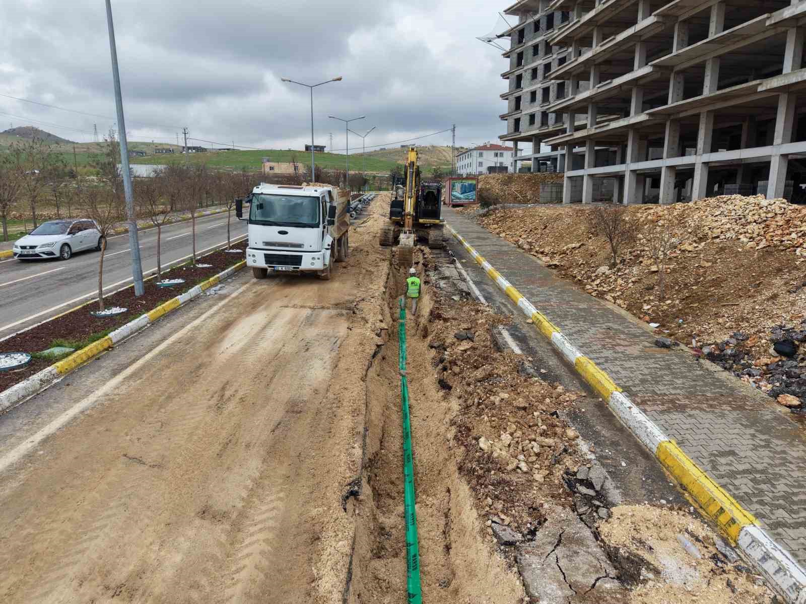 Mardin&rsquo;de bir mahallede daha atıksu hattı d&ouml;şeme &ccedil;alışması tamamlandı
