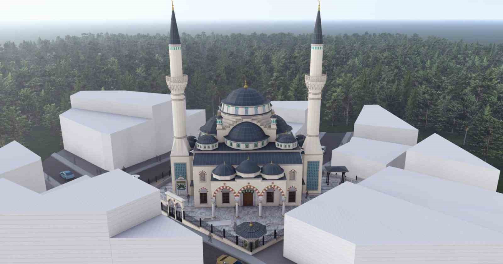 Kuru&ccedil;eşme Merkez Cami şekilleniyor
