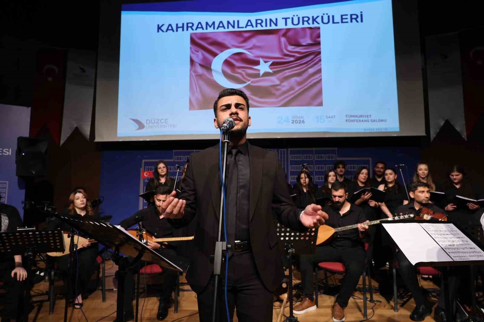 Kahramanlık t&uuml;rk&uuml;leri yankılandı
