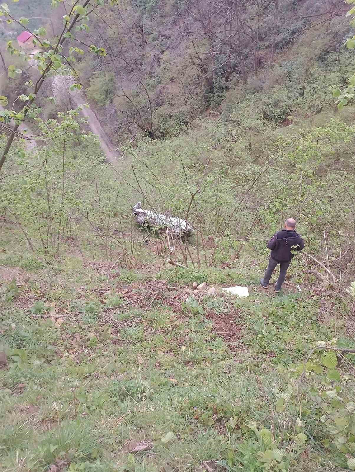 Giresun&rsquo;da otomobil fındık bah&ccedil;esine yuvarlandı: 1 &ouml;l&uuml;
