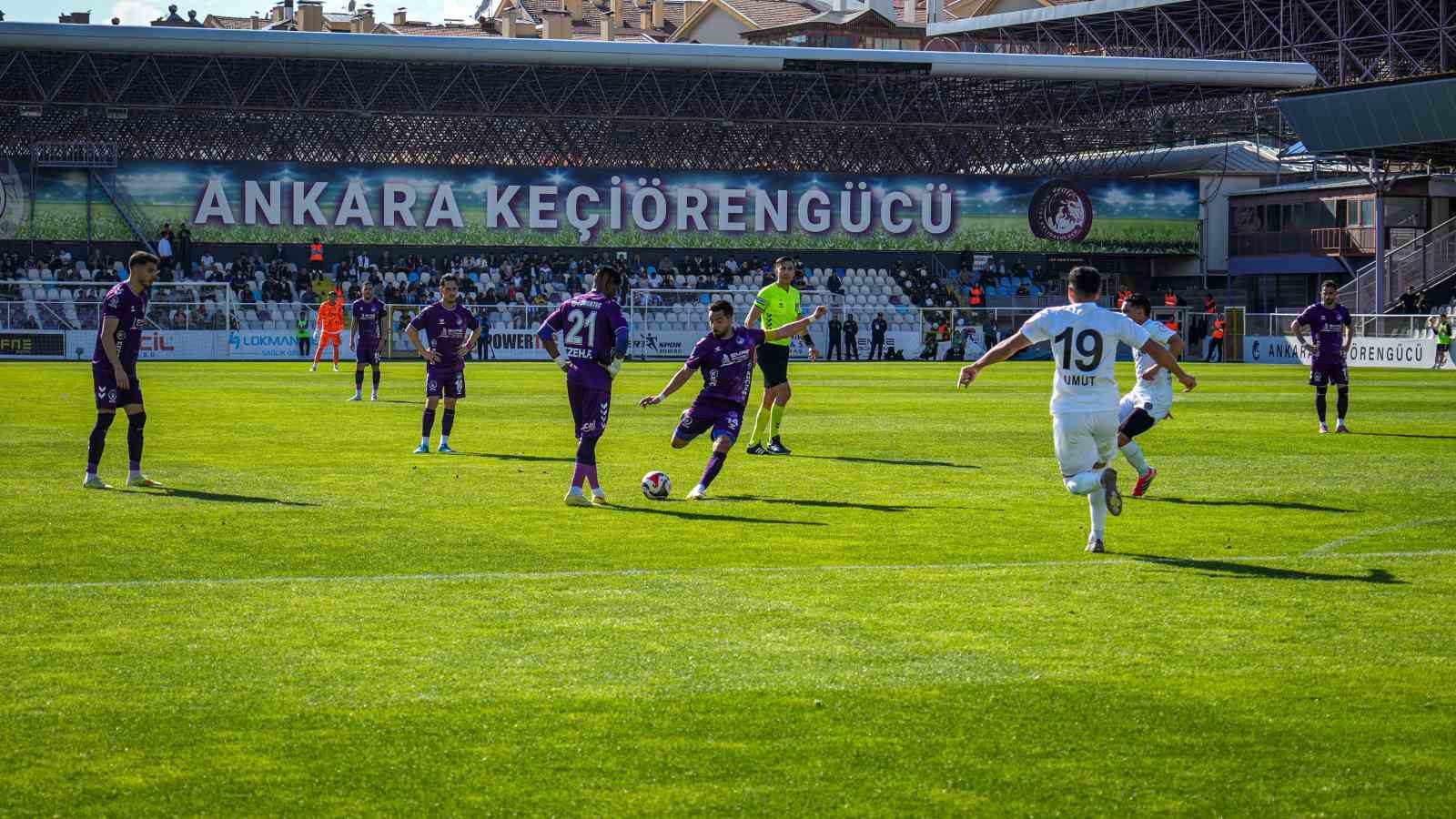 Trendyol 1. Lig: Ankara Ke&ccedil;i&ouml;reng&uuml;c&uuml;: 2 - Manisa FK: 1
