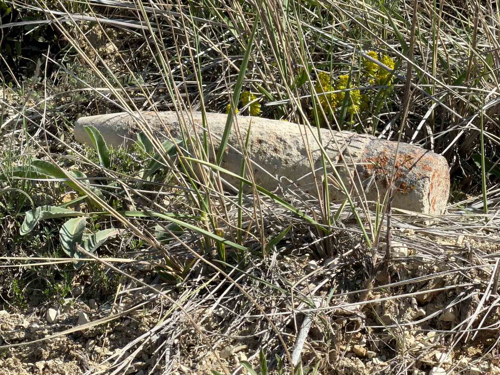 Ankara’da vatandaş mantar ararken patlamamış top mermisi buldu