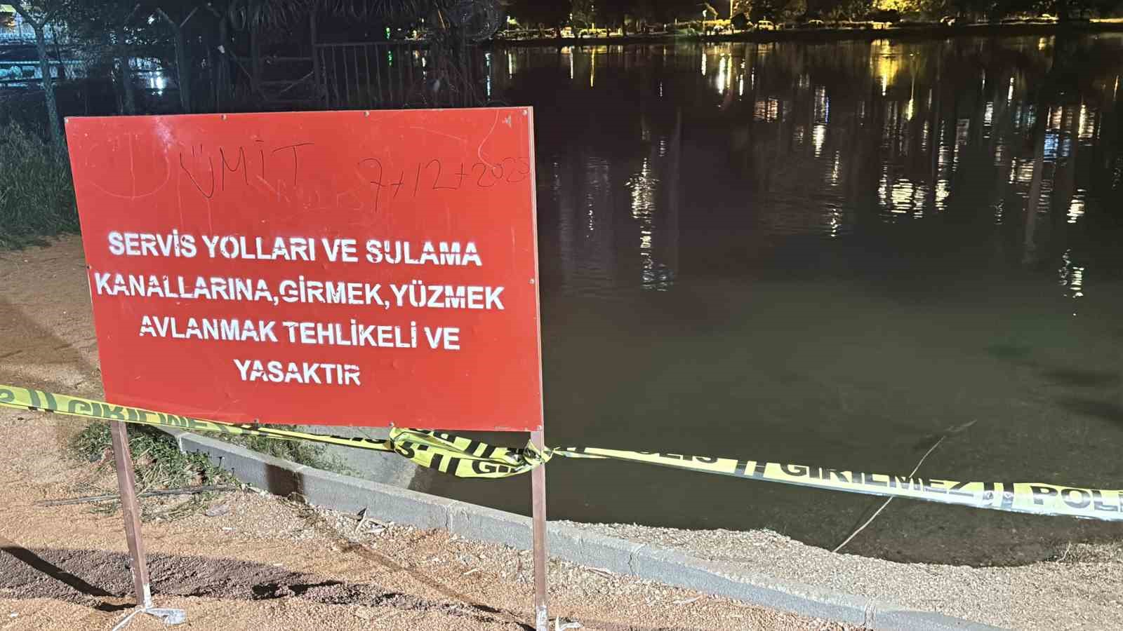 Adana’da nehre düşen genç hayatını kaybetti