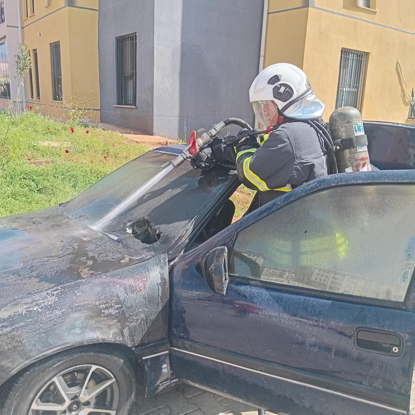 Hassa&rsquo;da otomobil alevlere teslim oldu
