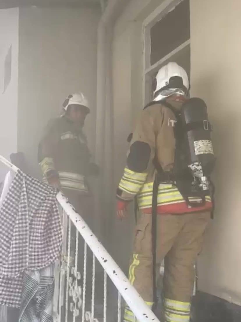 Reyhanlı&rsquo;da ev yangını
