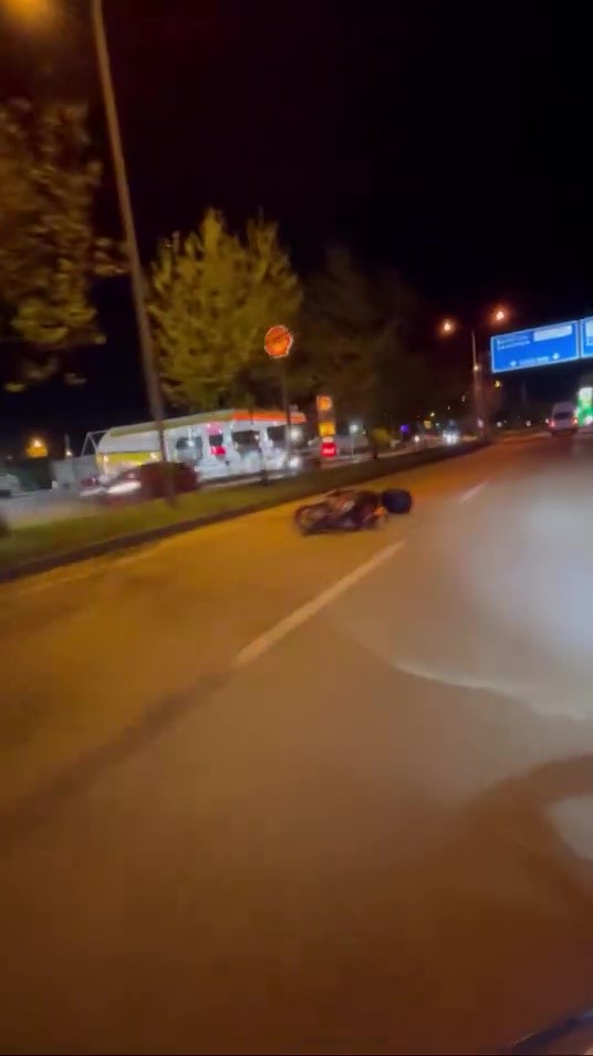 Bursa&rsquo;da motosiklet kazası: 1 ağır yaralı
