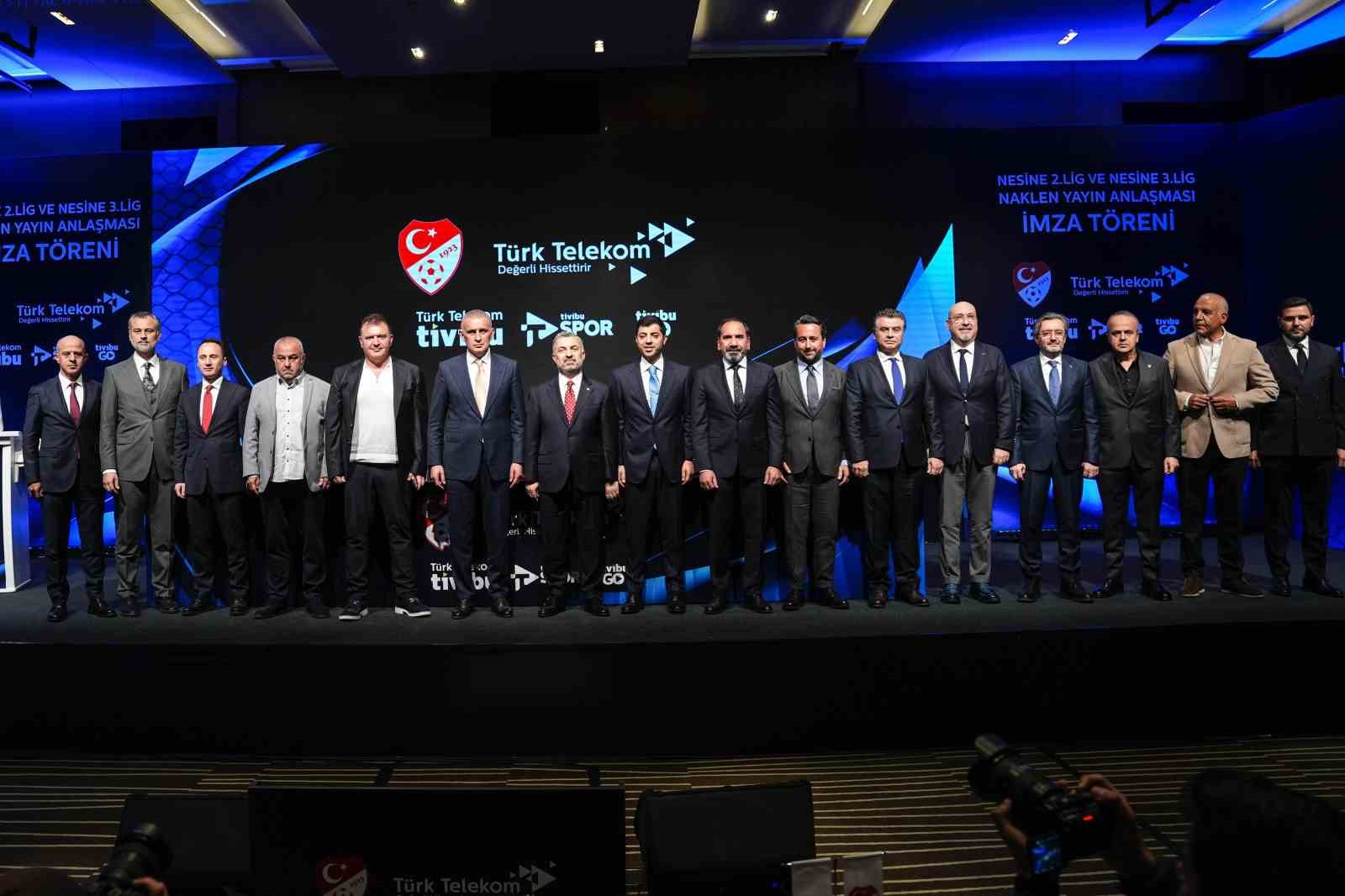 TFF ile T&uuml;rk Telekom arasında 2. ve 3. Lig&rsquo;in yayın anlaşması imzalandı
