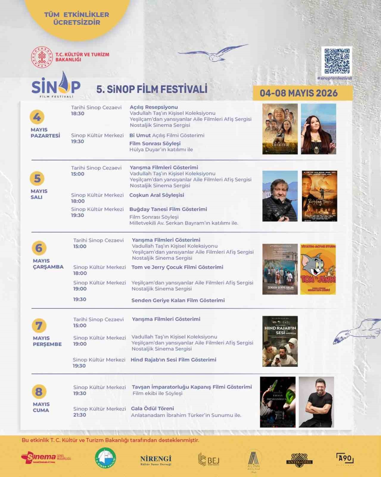 Sinop&rsquo;ta sinema ş&ouml;leni: 5. Film Festivali perdelerini a&ccedil;ıyor

